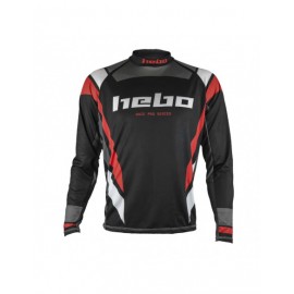 Koszulka Hebo Trial Race Pro IV Czarno-czerwona